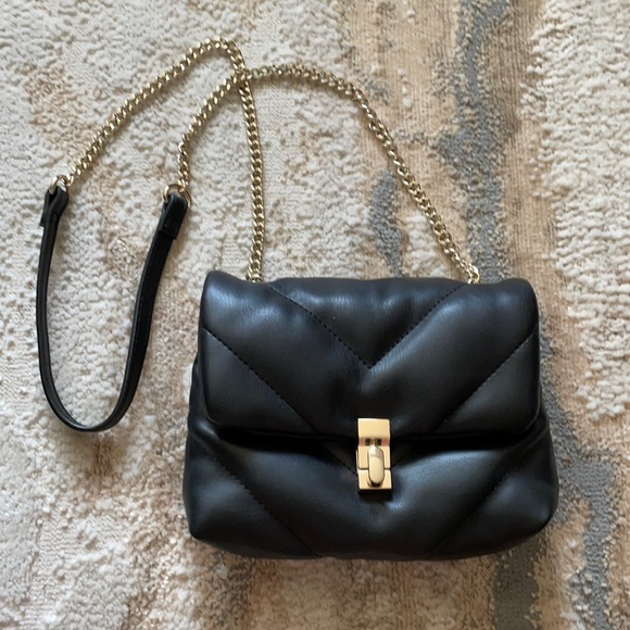 Tasche Schwarz Stofftasche Zara Leather Totes Zara Quilted Mini